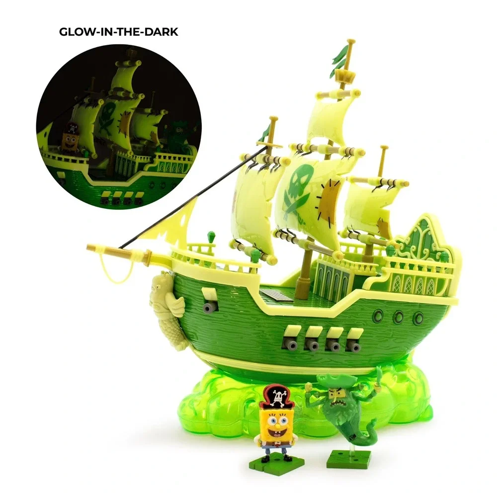 Search For SquarePants The SpongeBob Movie Flying Dutchman Ship Glow in Dark NIB